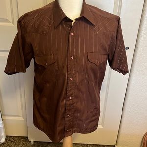 Mens Western Short Sleeve snap shirt